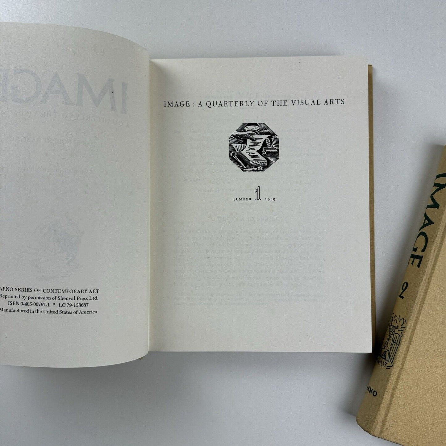 Image. A quarterly of the visual arts edited Robert Harling | Arno Press, New York, 2 vols 1975 facsimile edition in black and white only