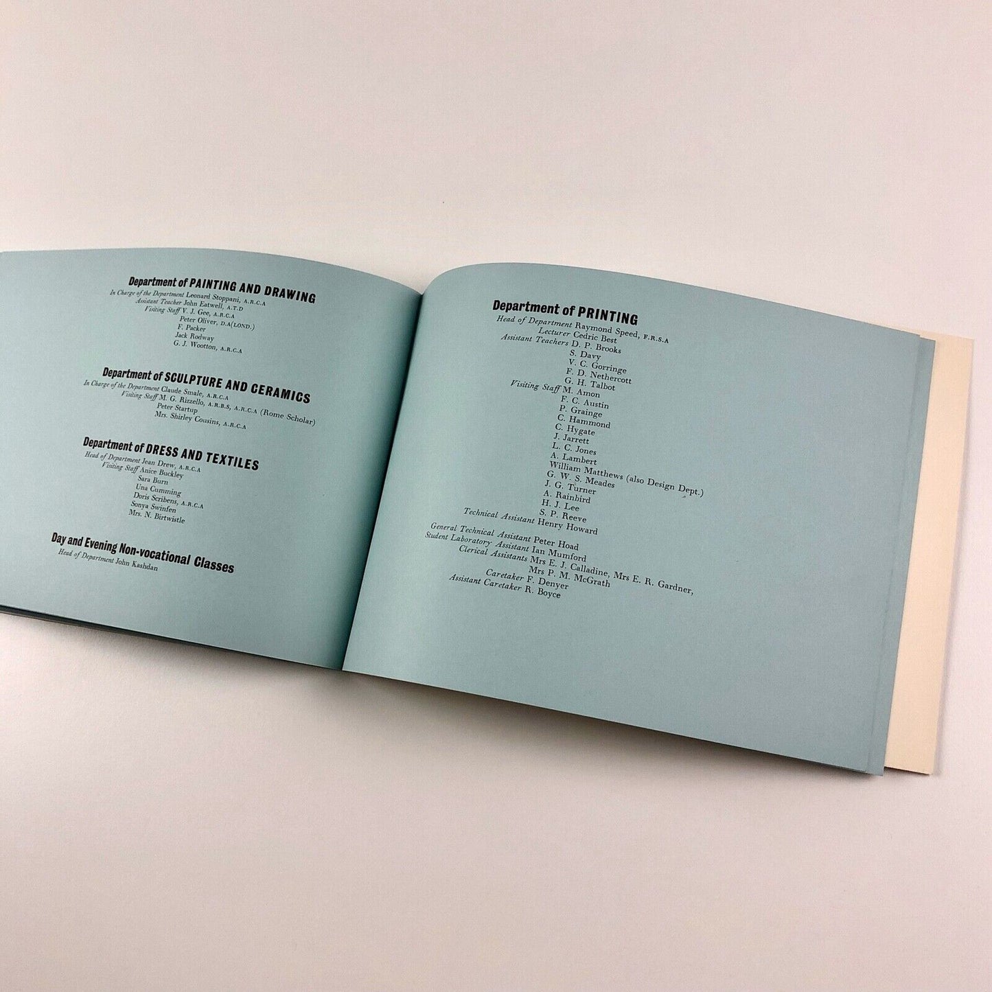 Guildford School of Art | Prospectus 1957–1960 | Surrey County Council booklet
