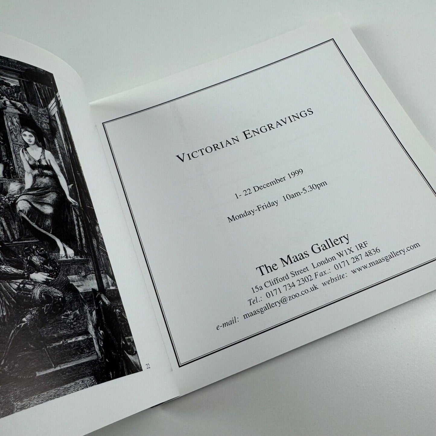 Victorian Engravings | The Maas Gallery, London, 1999 includes private view invitation and price list