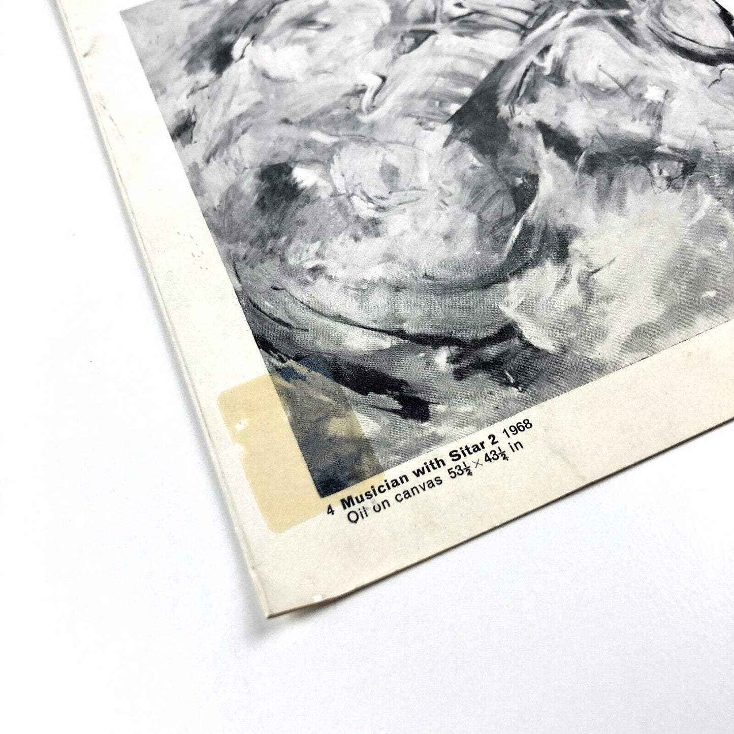 Krishen Khanna exhibition leaflet/folding card | New Art Centre London, 1968