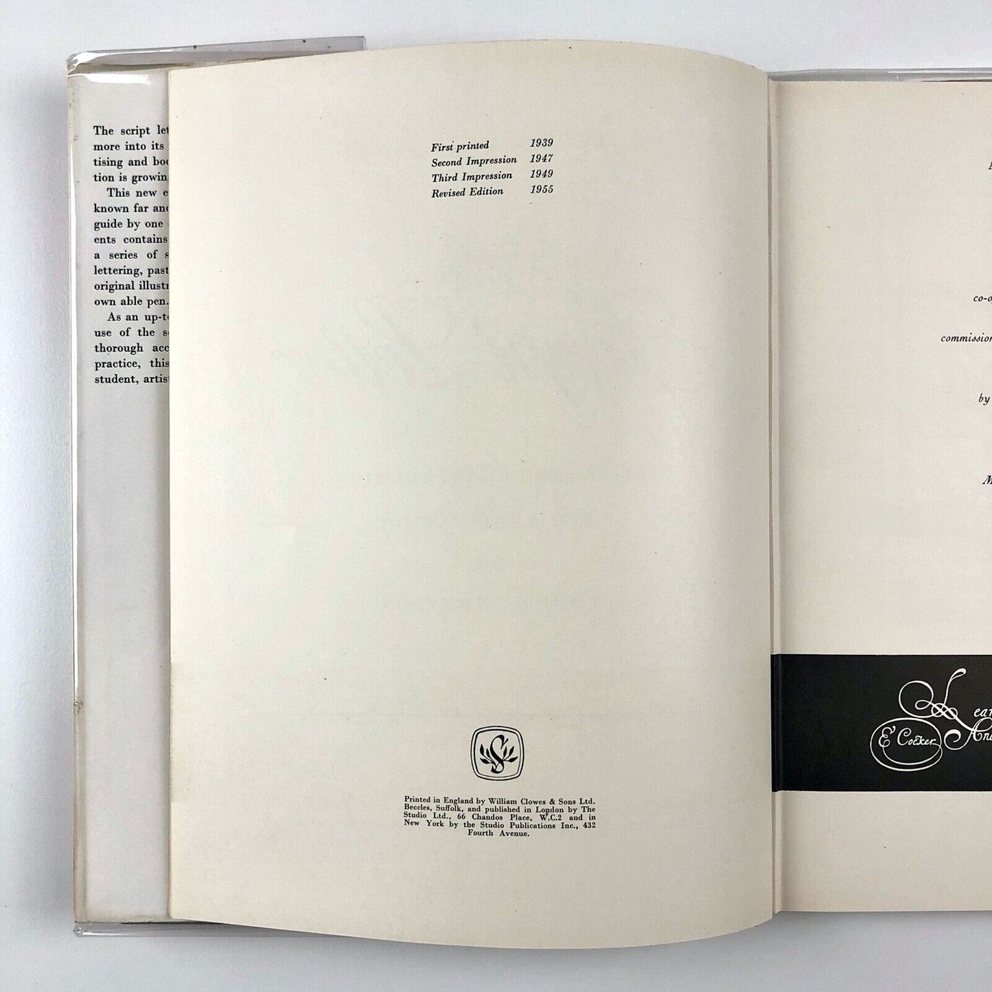 The Script Letter: Its Form, Construction and Application | Tommy Thompson, 1955