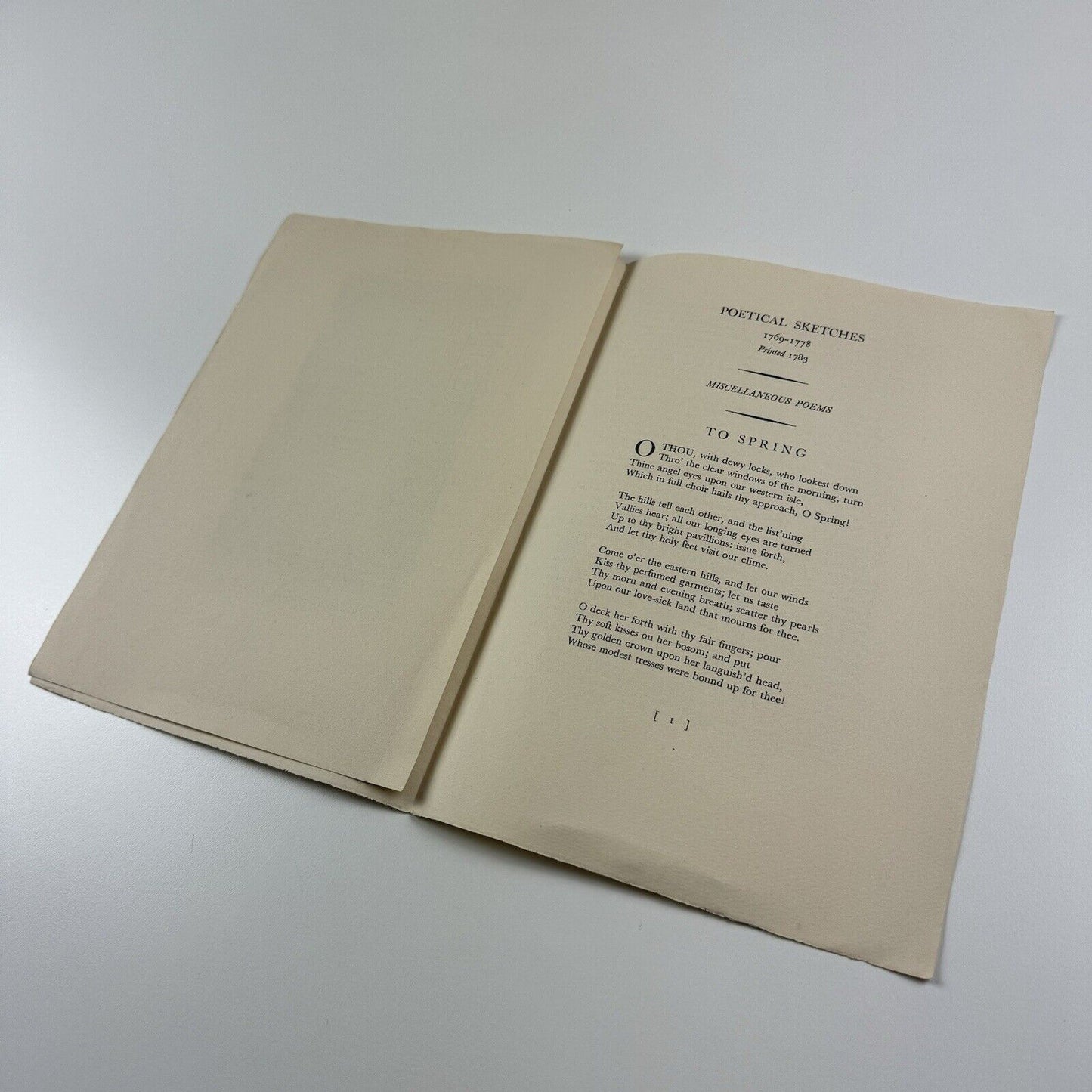 Specimen pages – William Blake’s writings | Edited by Geoffrey Keynes | Nonesuch Press, 1925