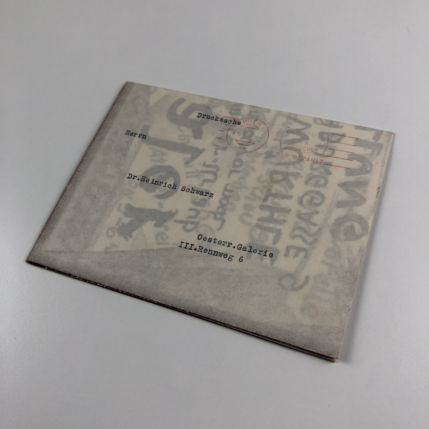 Small poster to accompany the exhibition 6 Maler, at Galerie Würthle | Very rare, 1932
