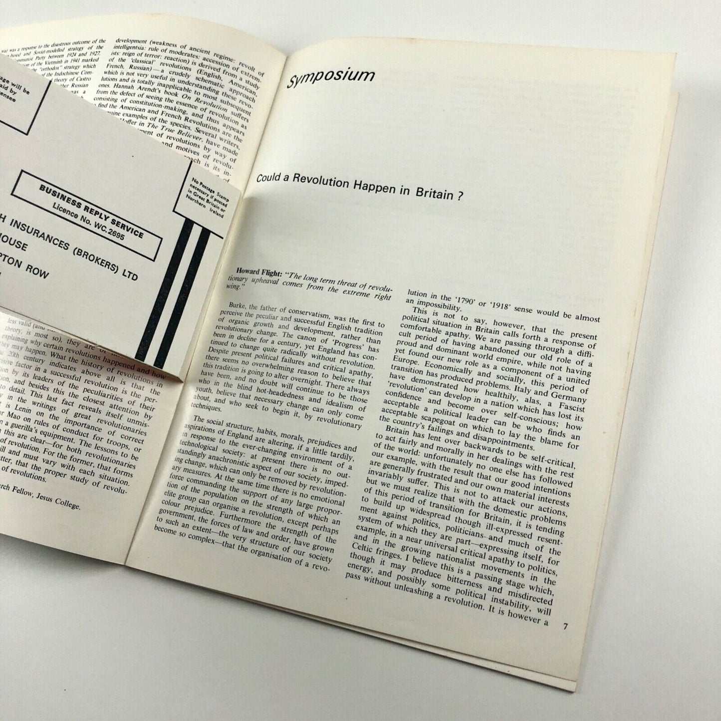 Cambridge Opinion magazine | No. 52, 'Revolution' | Edited by Peter Kellner, 1968