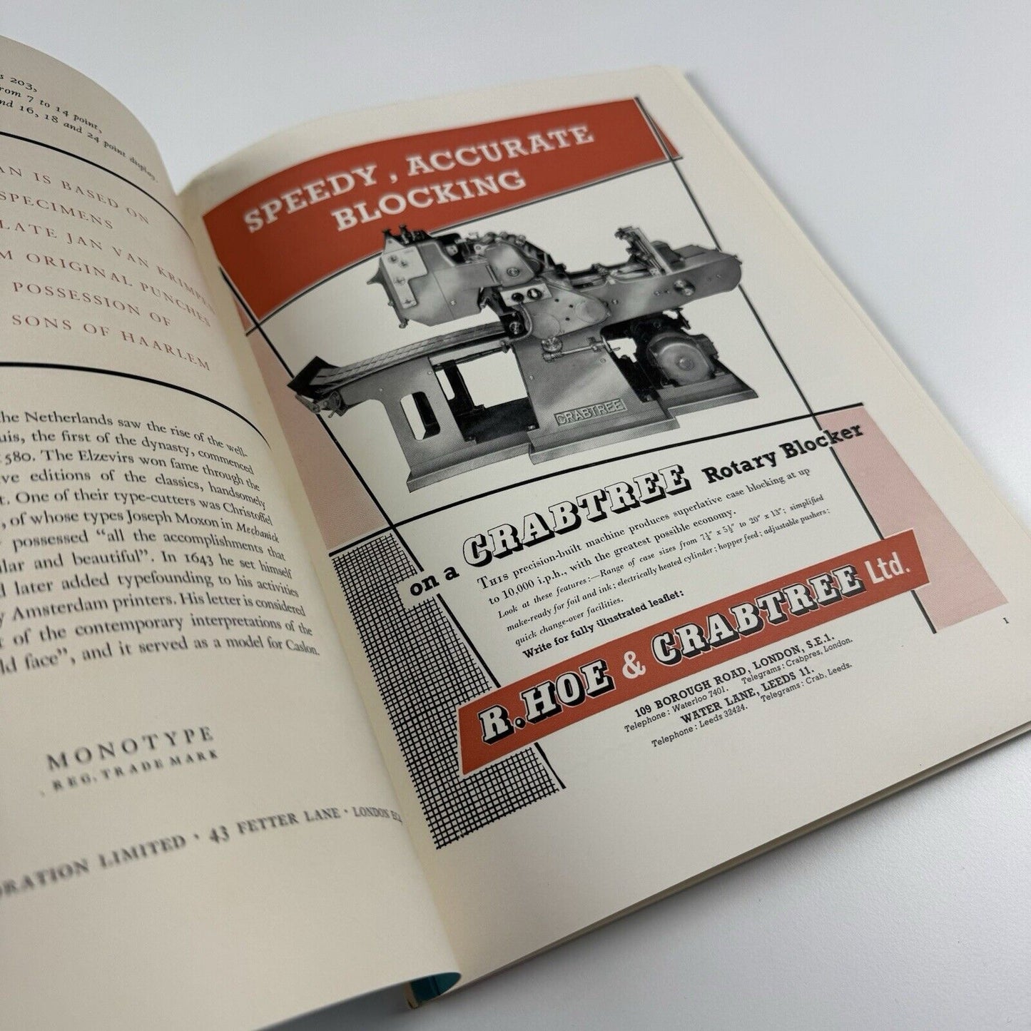 Book Design and Production Vol 2 No 2 1959 | Printing News Ltd edited by James Moran includes article on Will Carter