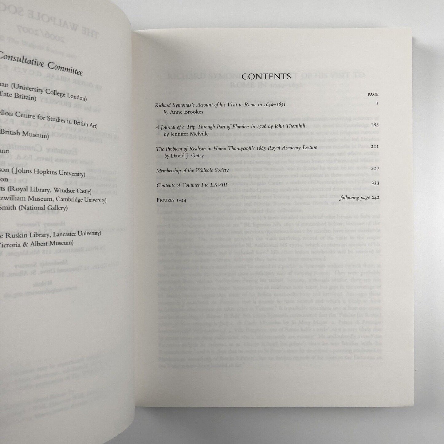 The Sixty-ninth volume of The Walpole Society, 2007