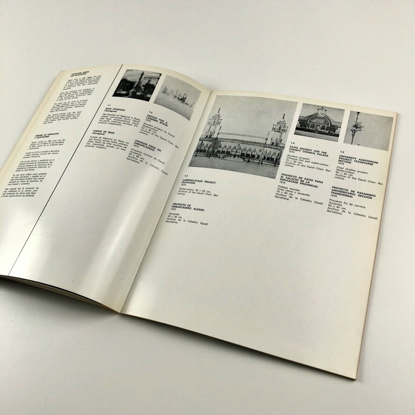 50 Years of Gaudi 1926-1977 | Ministerio de Asuntos Exteriores | Exhibition catalogue, 1977