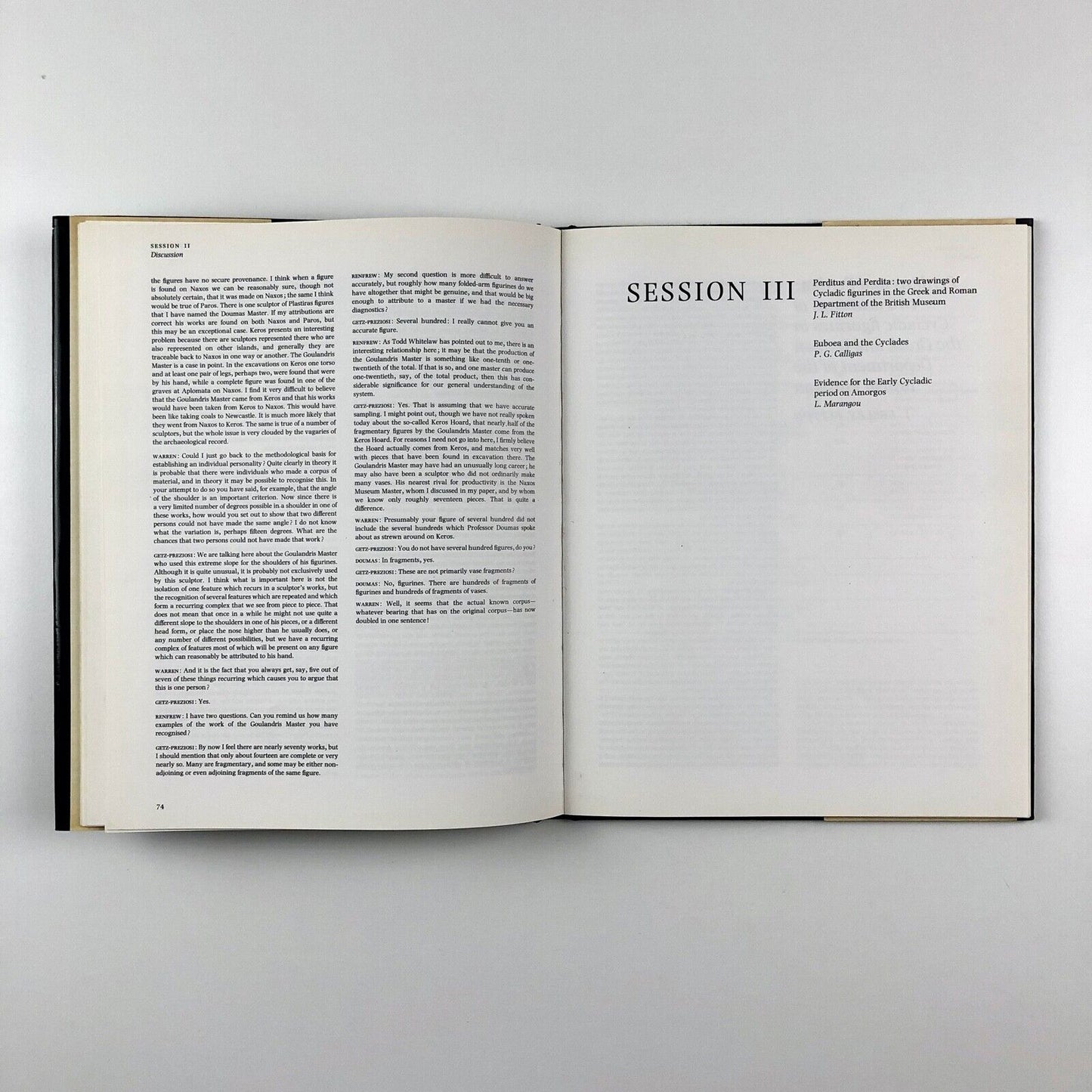 Cycladica: Studies in Memory of N. P. Goulandris | J. Lesley Fitton BM Press 1984