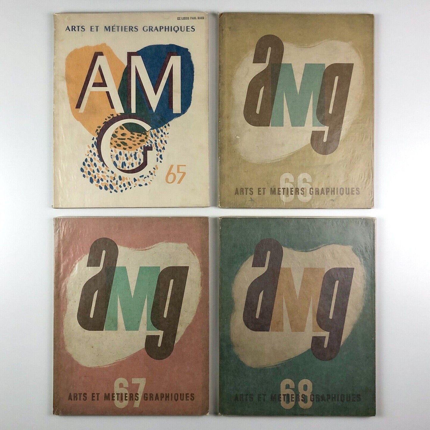 Arts et Métiers Graphiques Vols 1-68 1927-39 Charles Peignot 68 vols some Paul Rand ex-libris