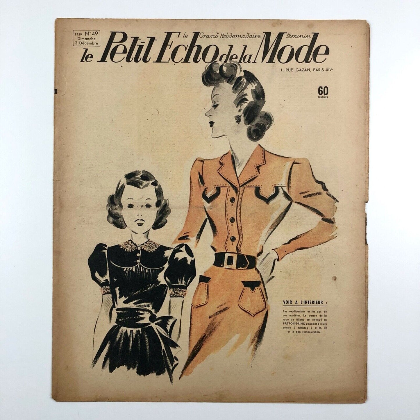 Le Petit Echo de la Mode French fashion journal x 10 issues: 2 x 1938 & 8 x 1939