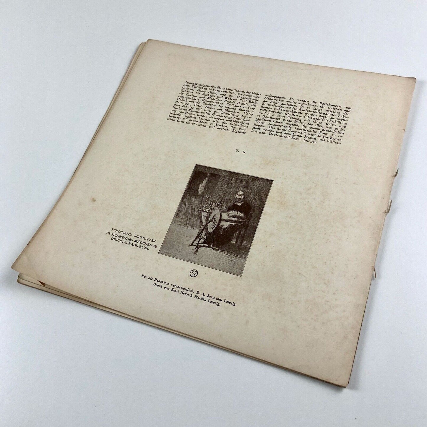 Ver Sacrum Vienna Secession art magazine - heft 7 1899 (Poor condition)