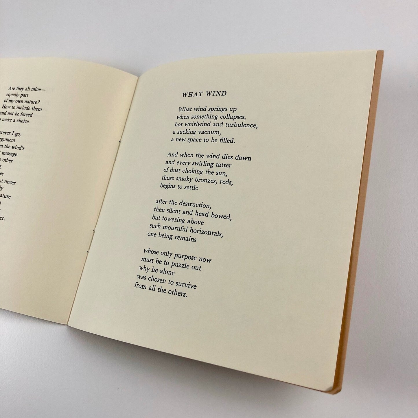 Two Wind Poems by Ruth Fainlight | Martin Booth publisher, 1980