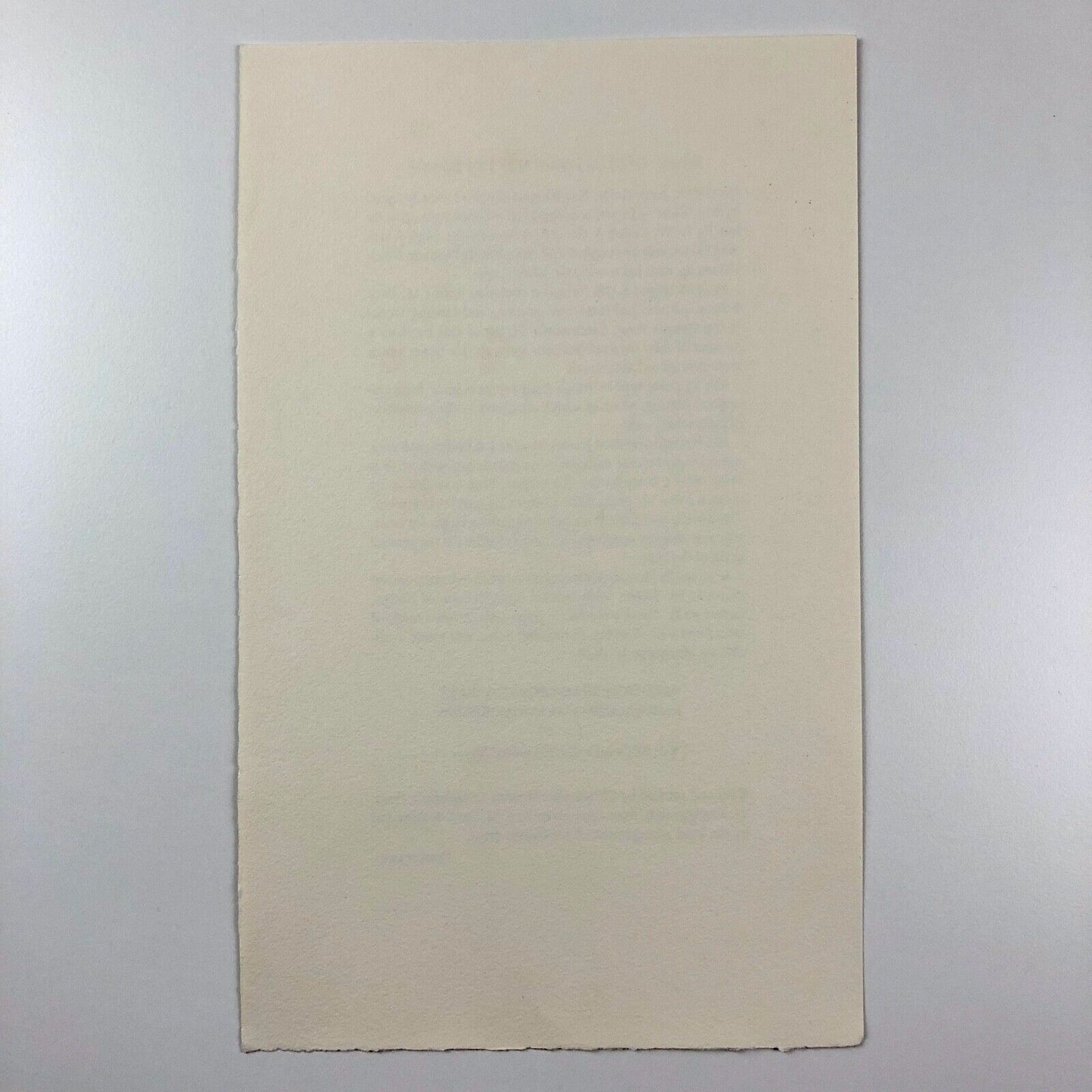 Eric Gill's Joanna Typeface | Letterpress ephemera sheet | Skelton's Press, 1981