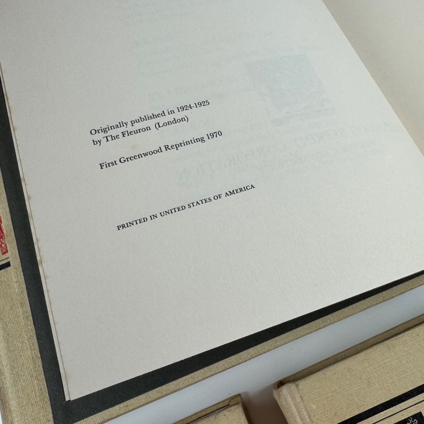 The Fleuron Journal of Typography by Stanley Morison 5 vols reprint 1970