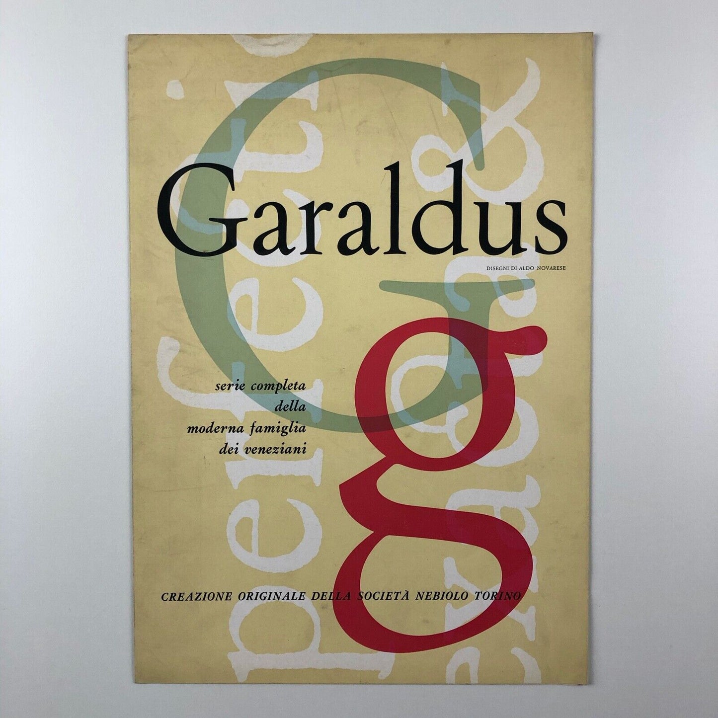 Type specimen for Garaldus | Società Nebiolo, Torino Aldo Novarese, 1956