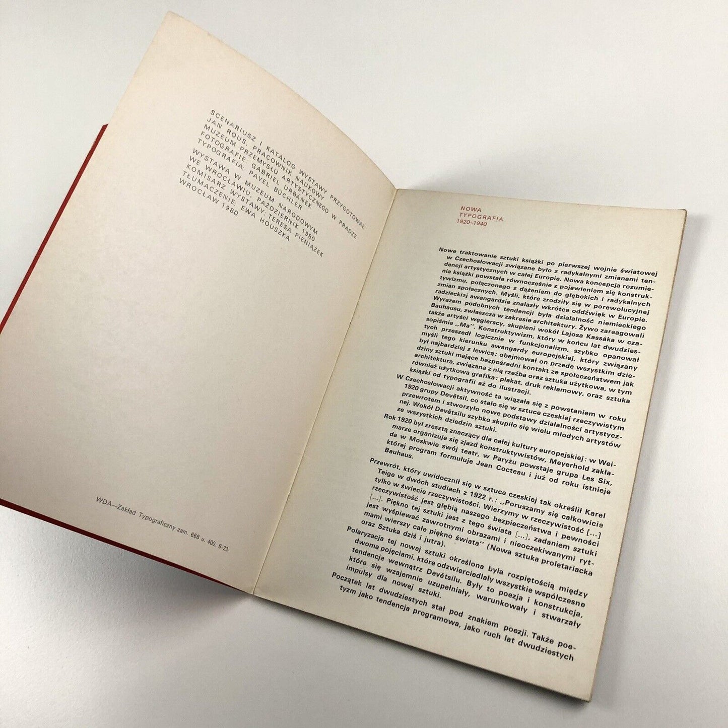 Nowa typografia 1920-1940 Cseska Ksiazka Okresu Konstruktyvizmu | edited by Jan Rous | Muzeum Narodowe we Wrocławiu, 1980