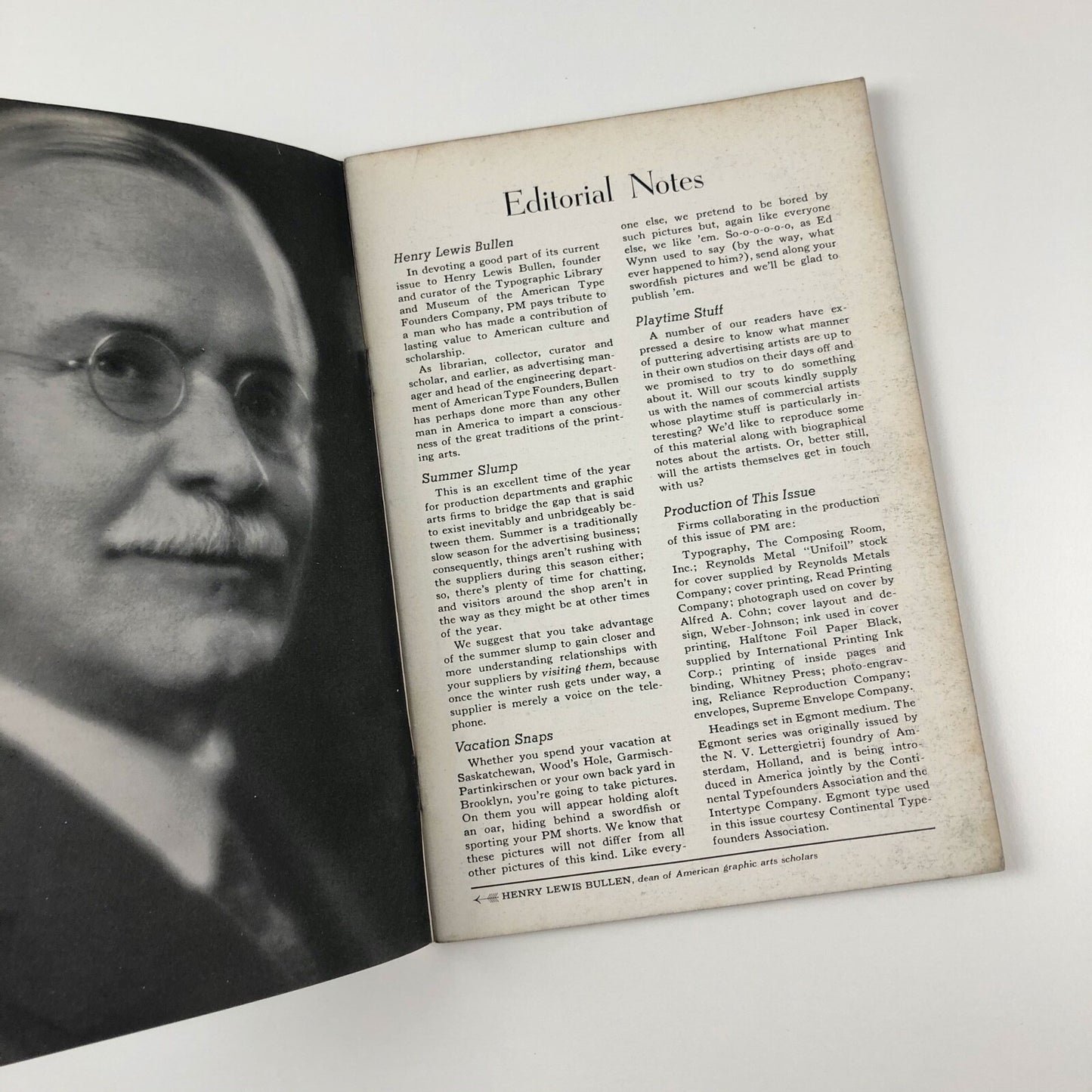 PM - An Intimate Journal for Art Directors, July 1935, Vol I, No. 11 | Walt Whitman