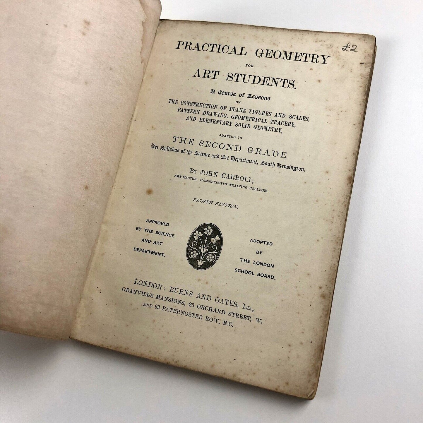 Practical Geometry for Art Students by John Carroll | Burns and Oates Ltd, 1880