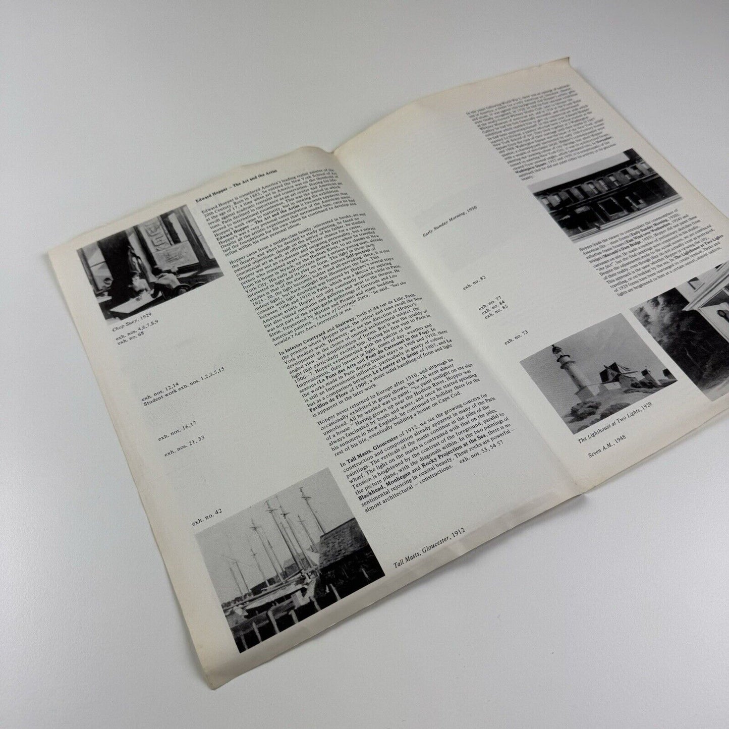 Folding sheet/gallery guide for Edward Hopper. The art and the artist |The Hayward Gallery, Arts Council, 1981