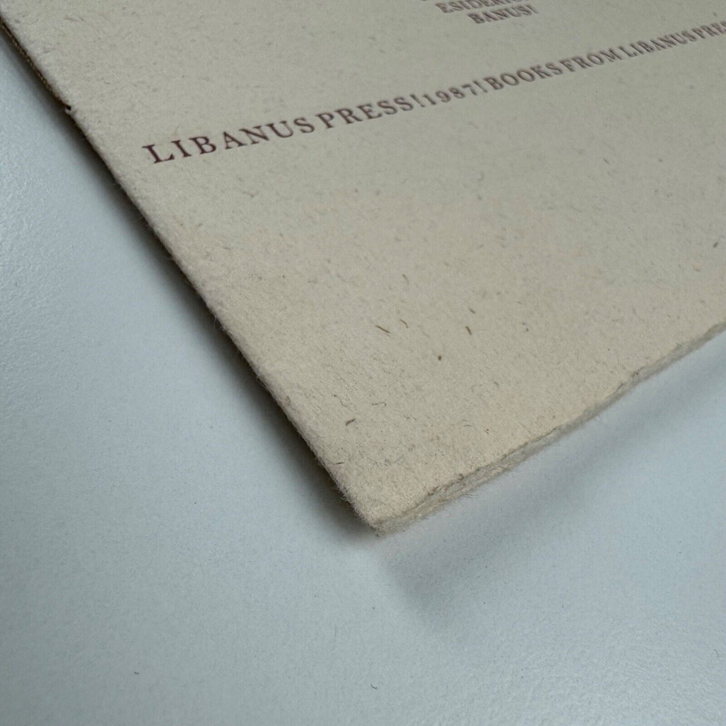 Promotional booklet | Books from Libanus Press 1987