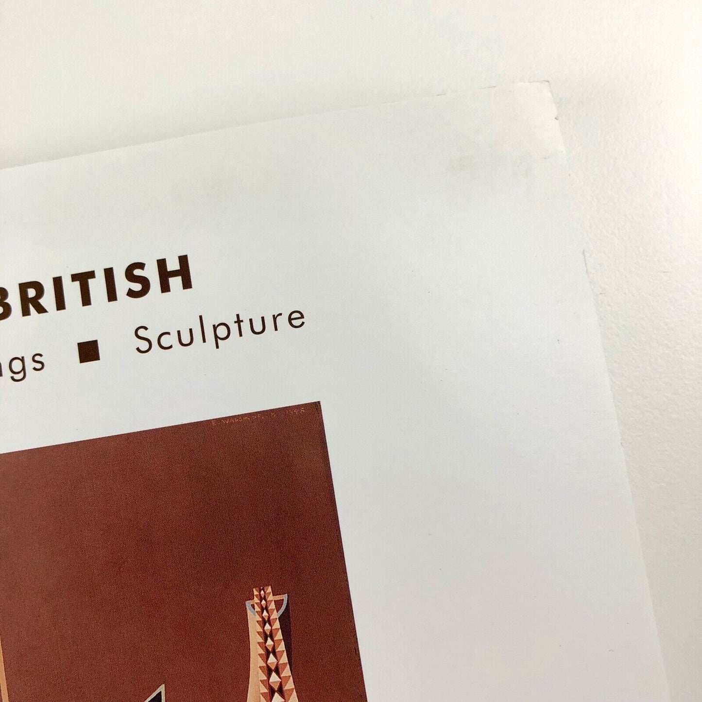 Modern British: Paintings, Drawings, Sculpture exhibition | Scolar Fine Art folded card, 2000