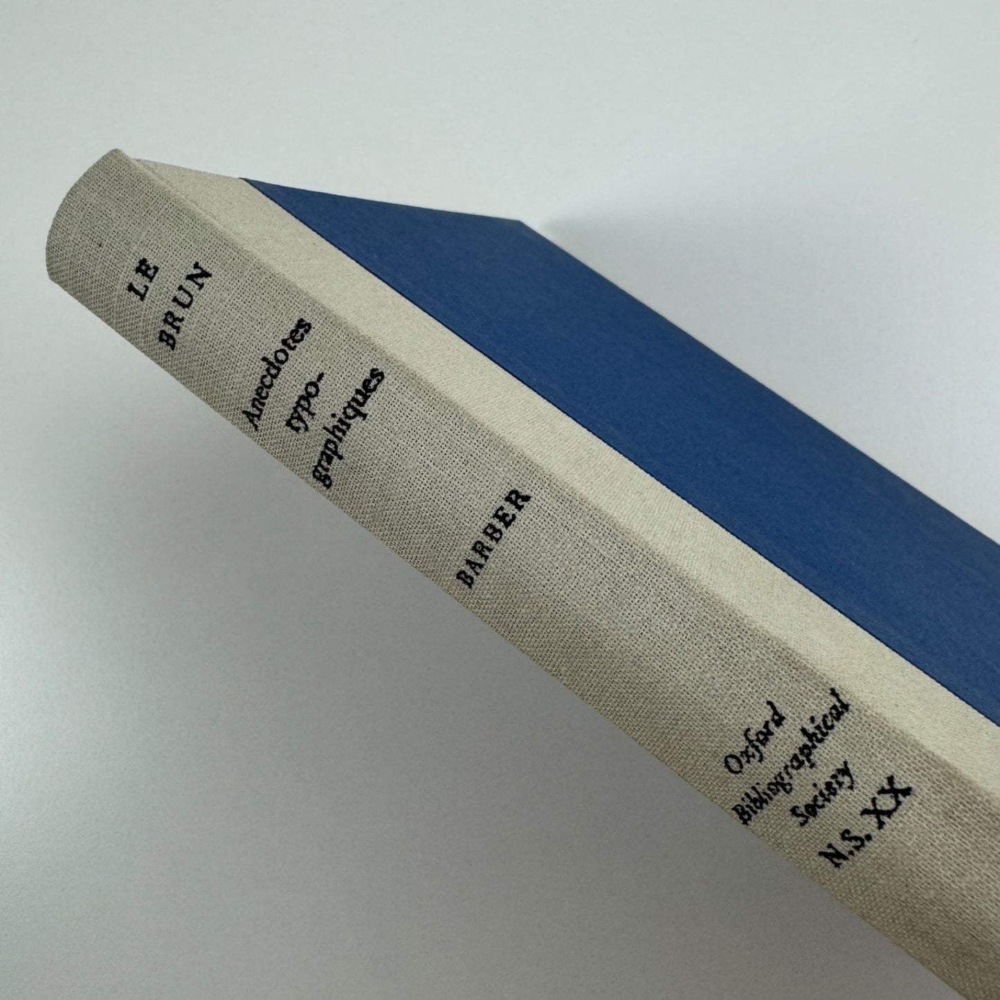 Anecdotes typographiques by Nicolas Contat | Le Brun 1980 reprint