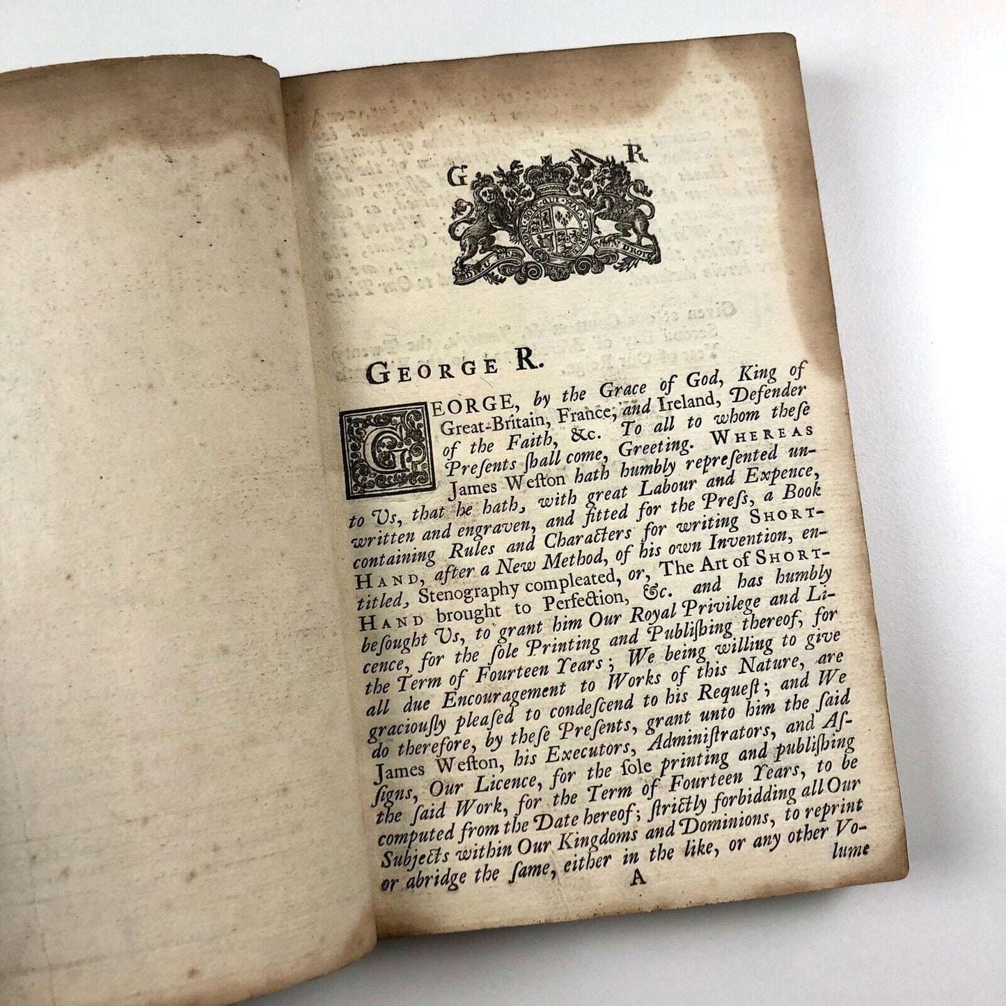 Stenography Compleated, Or the Art of Short-Hand | Compiled by James Weston 1727