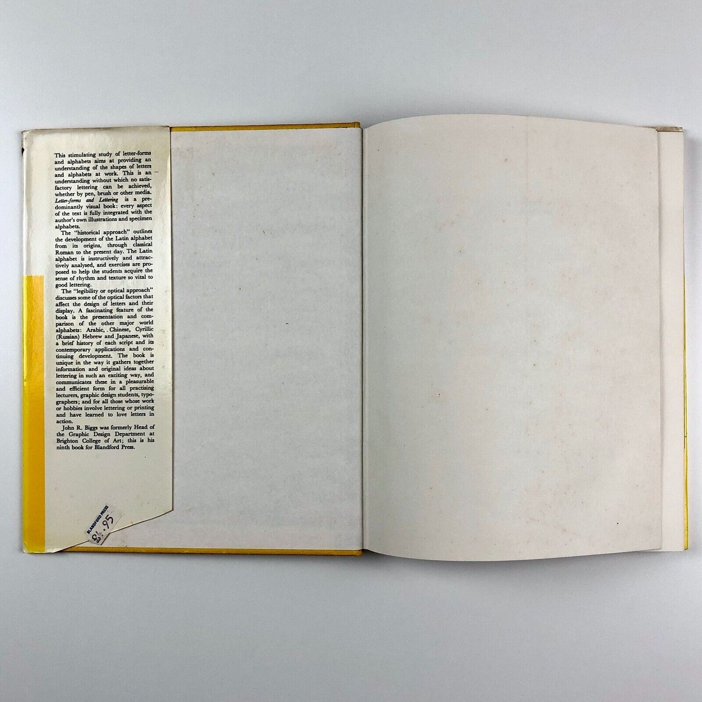 Letter-forms & Lettering by John R. Biggs | Blandford Press, 1977