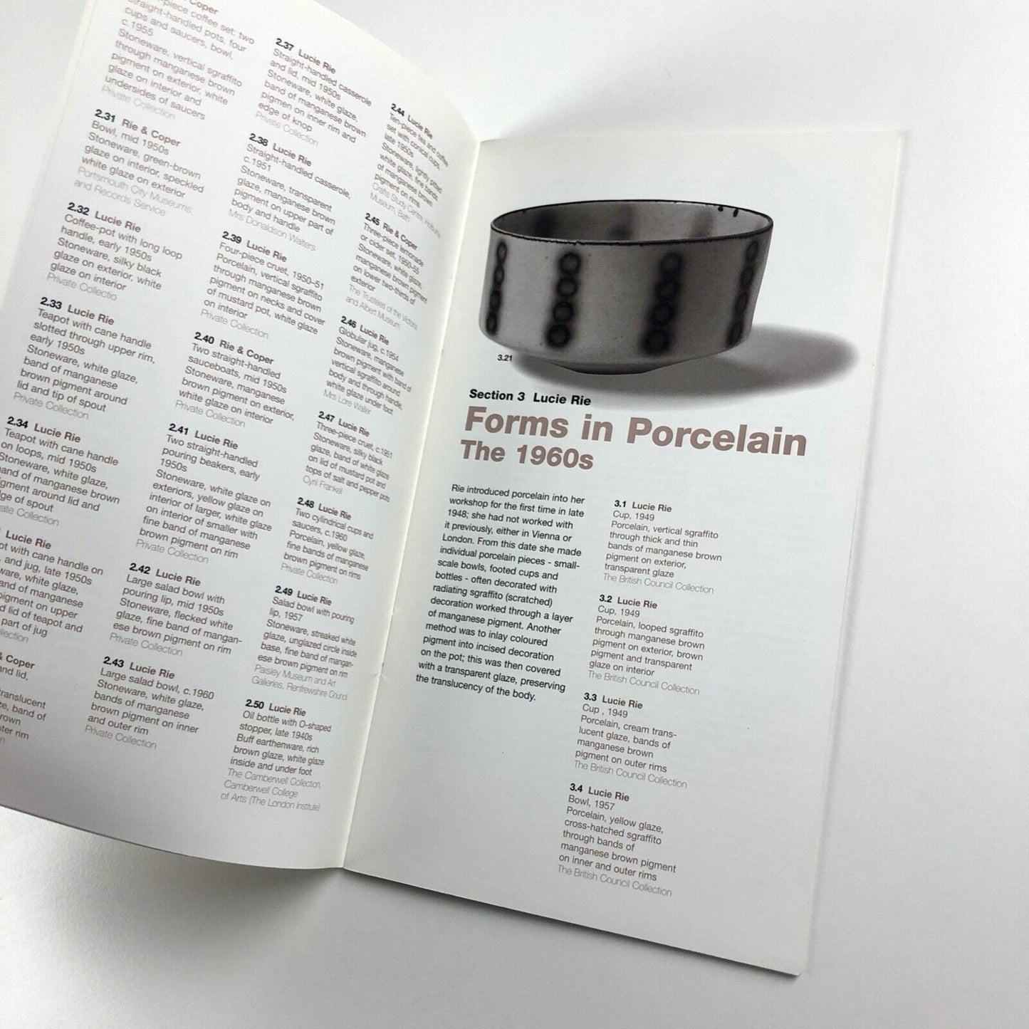 Lucie Rie & Hans Coper – Potters in Parallel | Barbican gallery guide, 1997