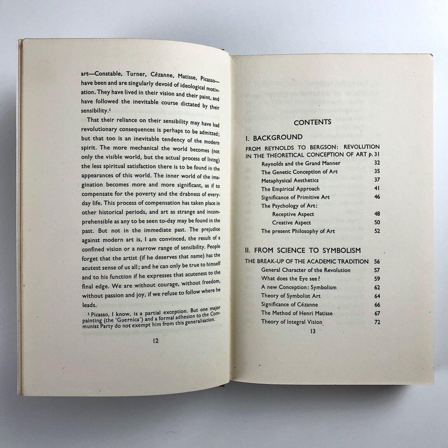 Art Now. Modern Painting and Sculpture. An introduction to the Theory of Modern Painting and Sculpture by Herbert Read | Faber & Faber, 1948