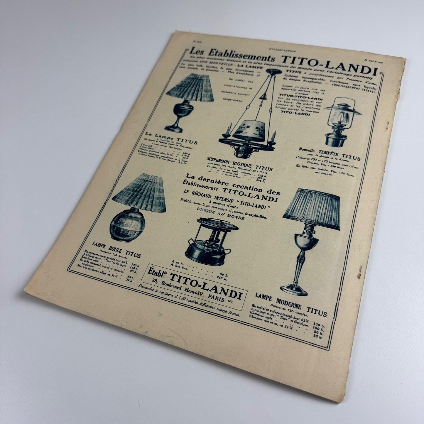 L’Illustration journal 22 August 1931 | L’Exposition Coloniale No 4616