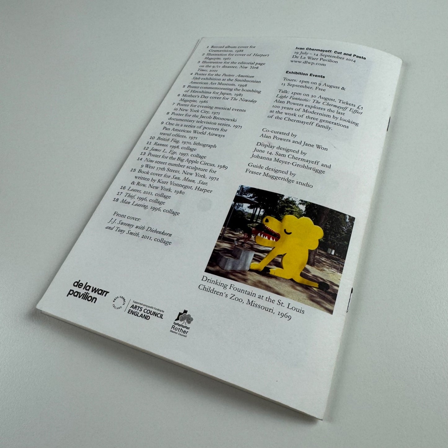 Gallery guide for Ivan Chermayeff: Cut and Paste De La Warr Pavilion 2014