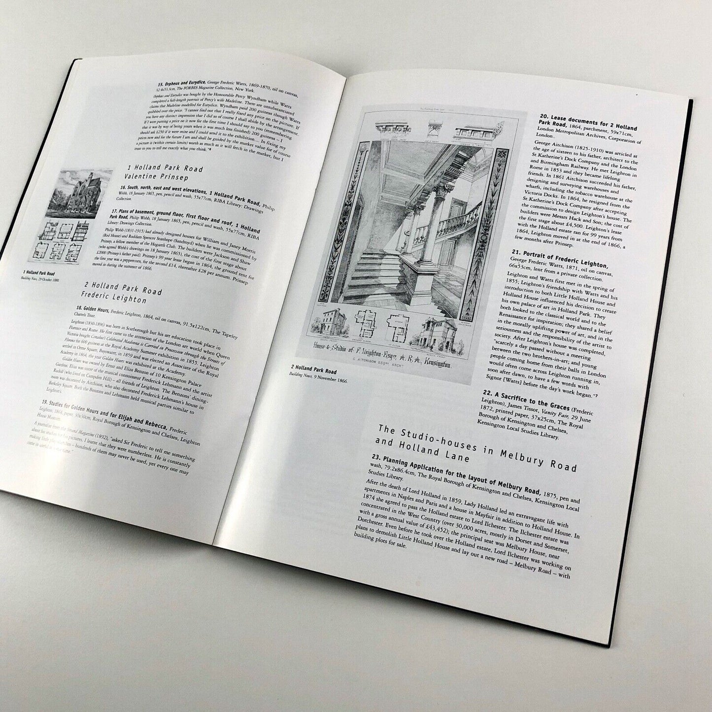 Leaflet for Artists At Home: The Holland Park Circle by Caroline Dakers | Leighton House Museum, 2000
