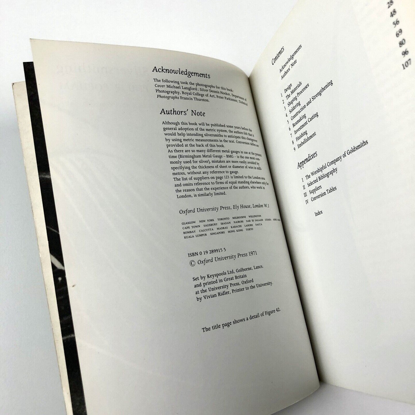 Silversmithing by Robert Goodden & Philip Popham | Oxford Paperbacks, 1971