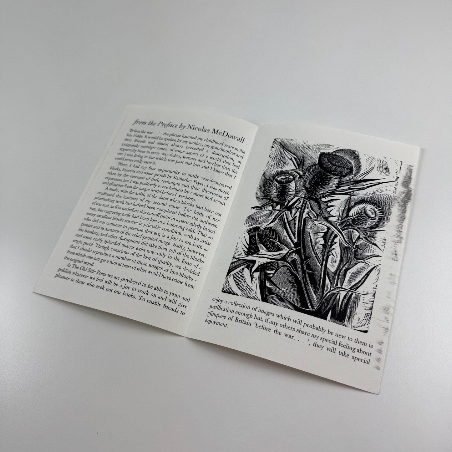 Order form for Before the war Katherine Fryer The Old Stile Press, 2000