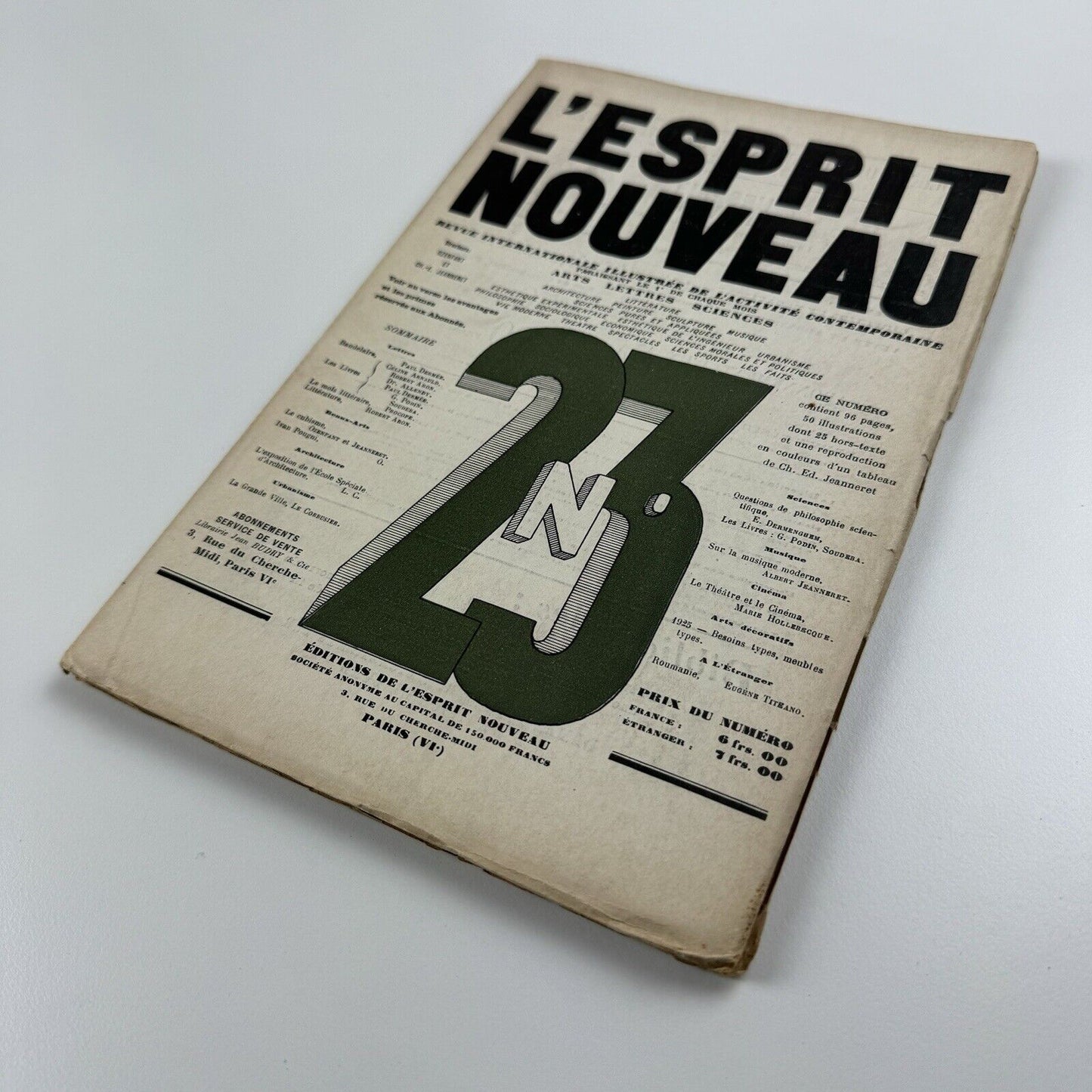L'Esprit Nouveau journal | Issue No. 23 1924 | Amédée Ozenfant and Le Corbusier