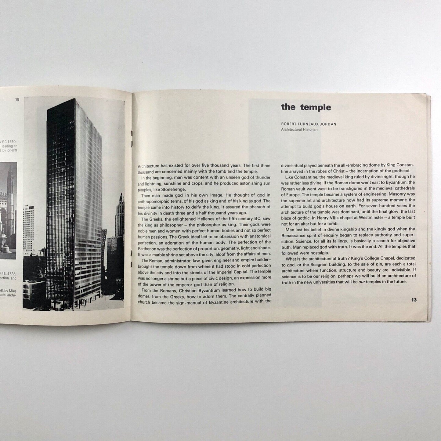 Masterbuilders Implications of change on architectural ideas | introduction by John Donat, BBC Publications, 1966
