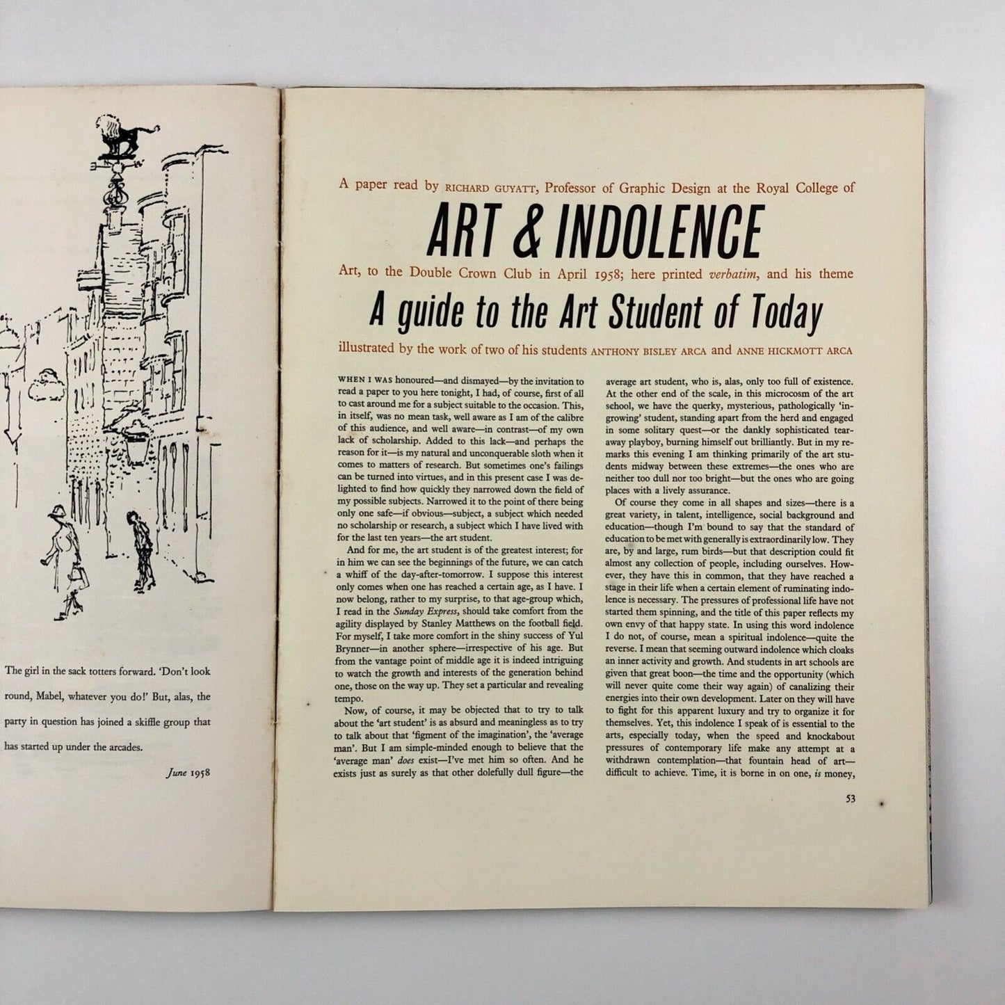 Motif 1. A Journal of the Visual Arts. Ed Ruari McLean | The Shenval Press, 1958