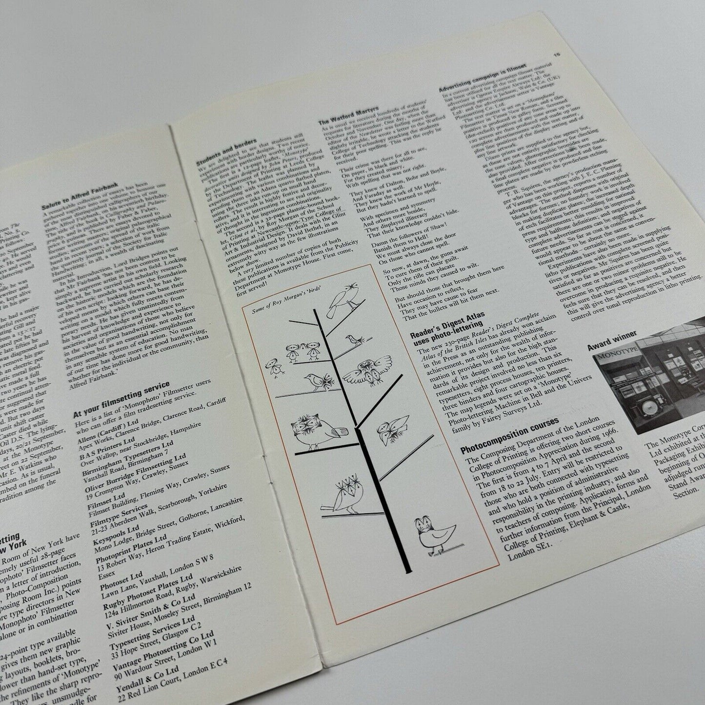 Monotype Newsletter 78 | March 1966 | Type Ornament and the Decorative Arts | The Monotype Corporation