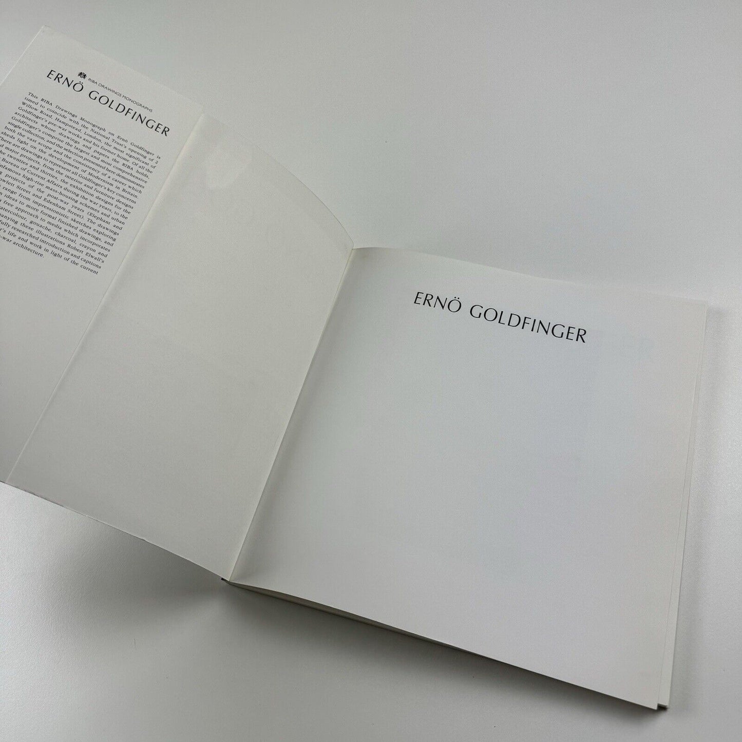 Ernö Goldfinger | Robert Elwall | RIBA Drawings Monographs No 3 | Academy Editions, 1996