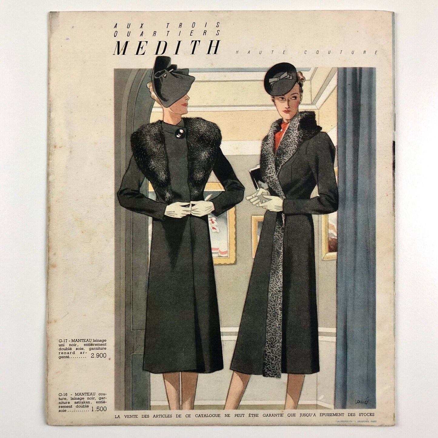Aux Trois Quartiers – Bd. de la Madeleine, Paris | Mail order catalogue, early 20th century