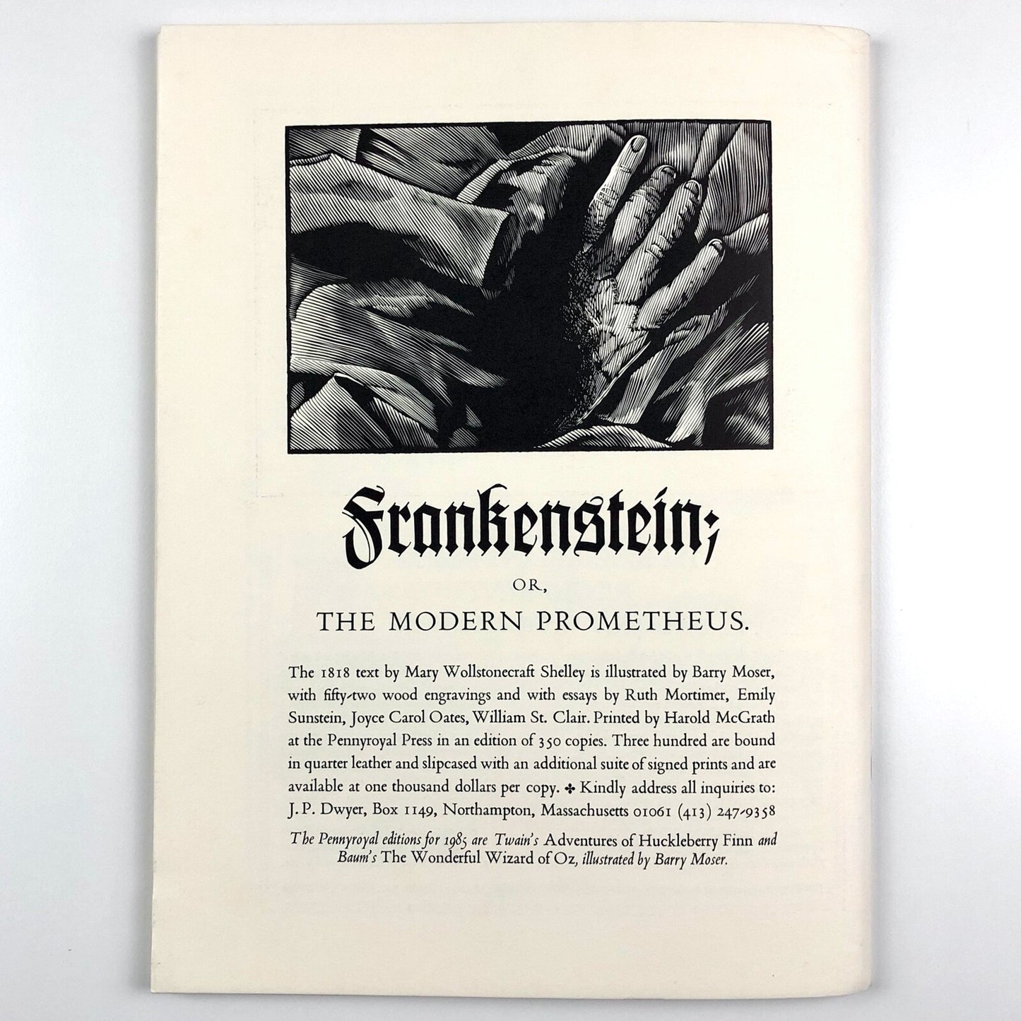 Fine Print. A Review for the Arts of the Book | January 1985, Vol 11, No. 1