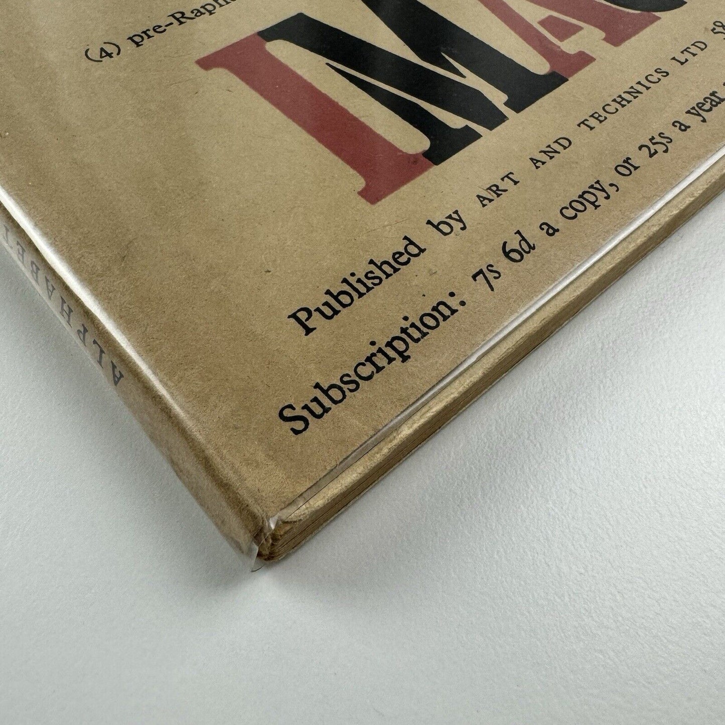 Alphabet and Image journal No 6. Spring 1948 ed Robert Harling | Beatrice Warde inscription
