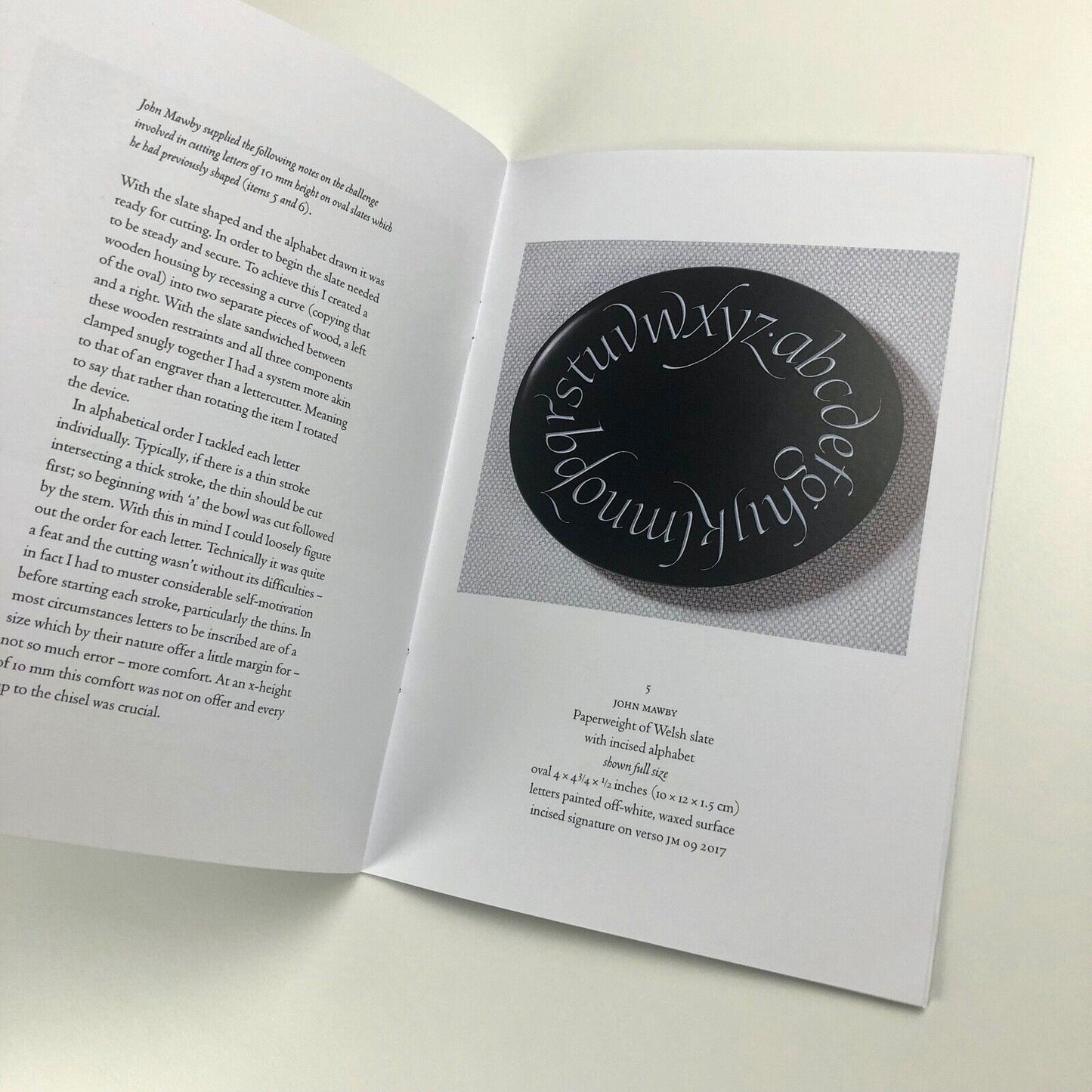 Eight Slate Alphabets commissioned 2016-2018 Michael Taylor | Kindersley, Mawby