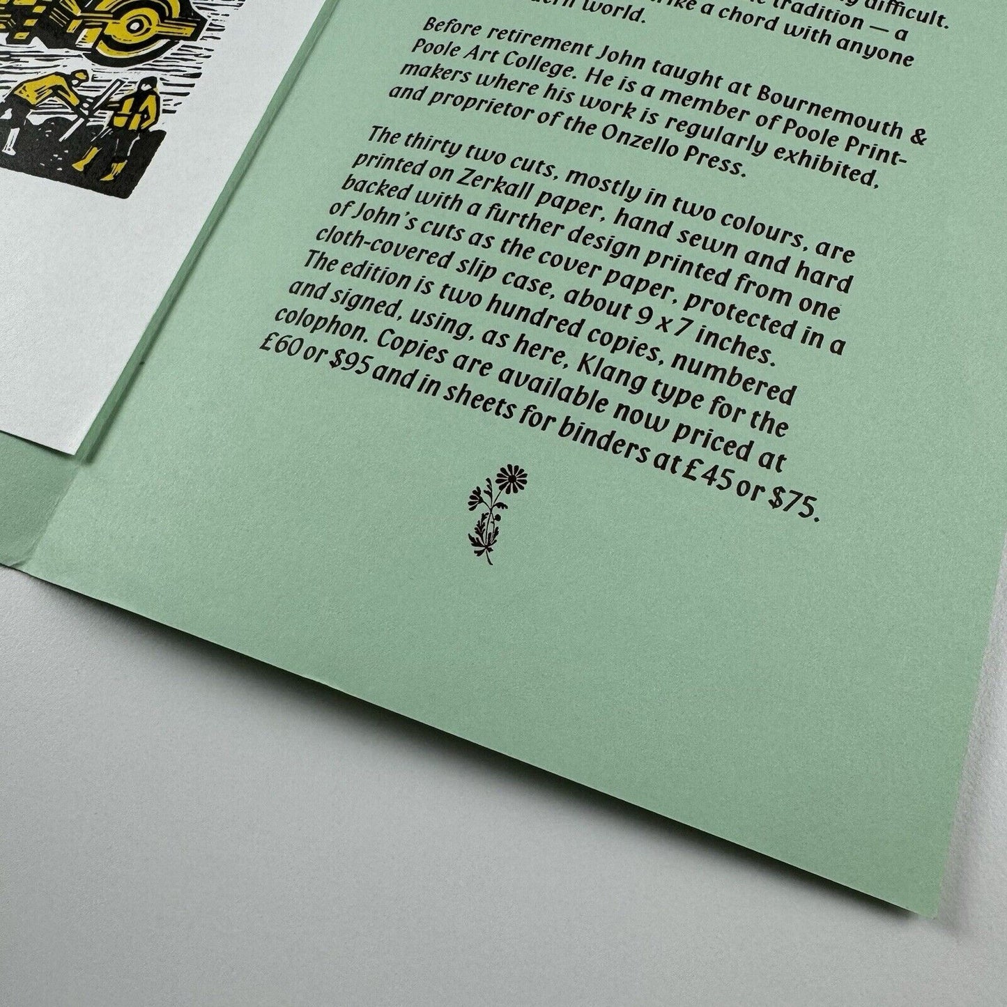 Prospectus for John Liddell The Tree House | Incline Press, 2001
