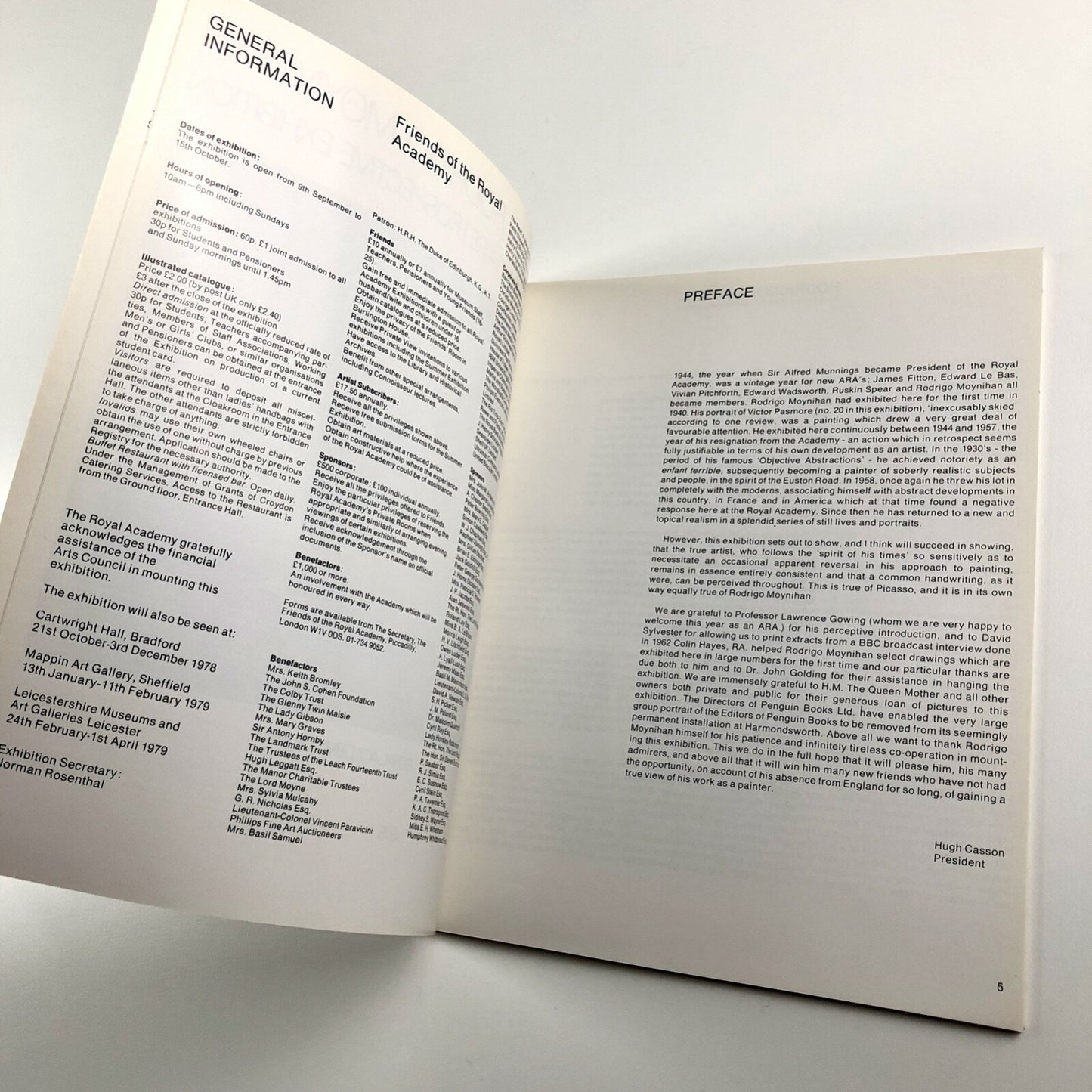 Rodrigo Moynihan: A Retrospective Exhibition | Royal Academy 1978