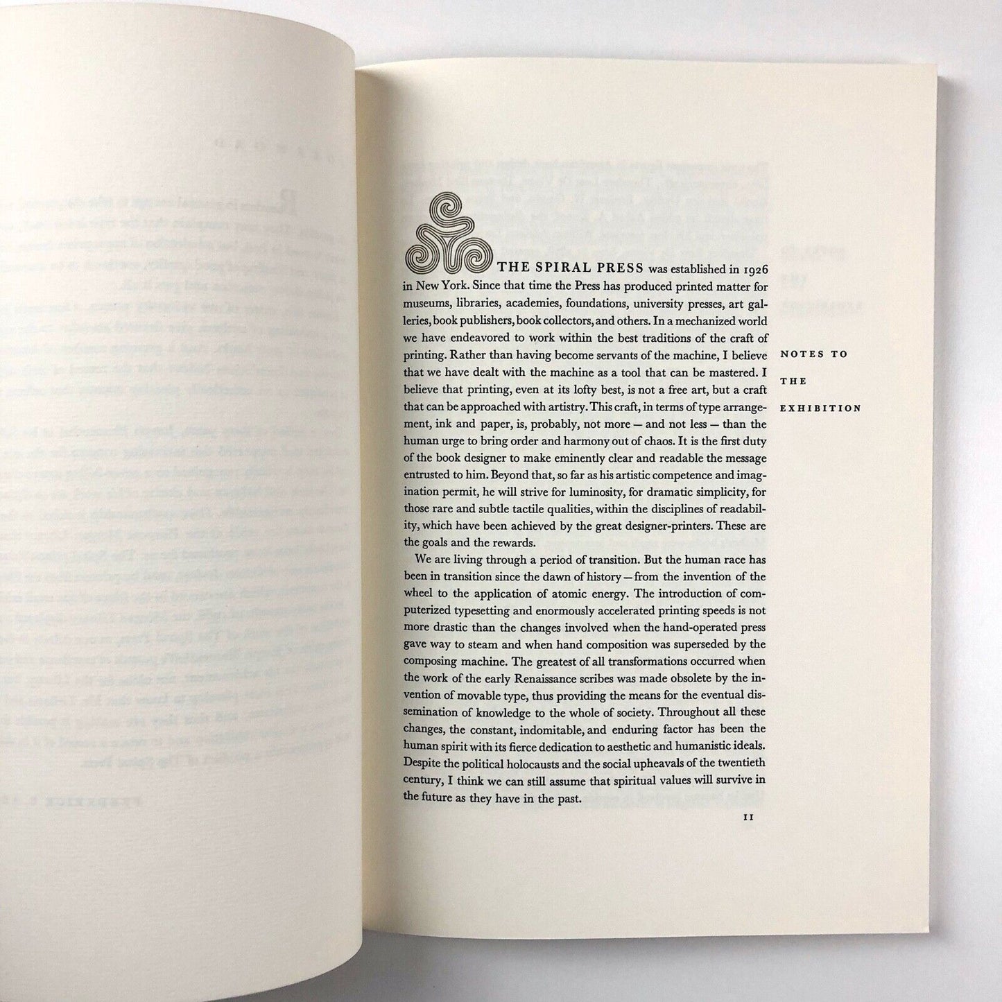 The Spiral Press exhibition catalogue | Joseph Blumenthal, New York, 1968