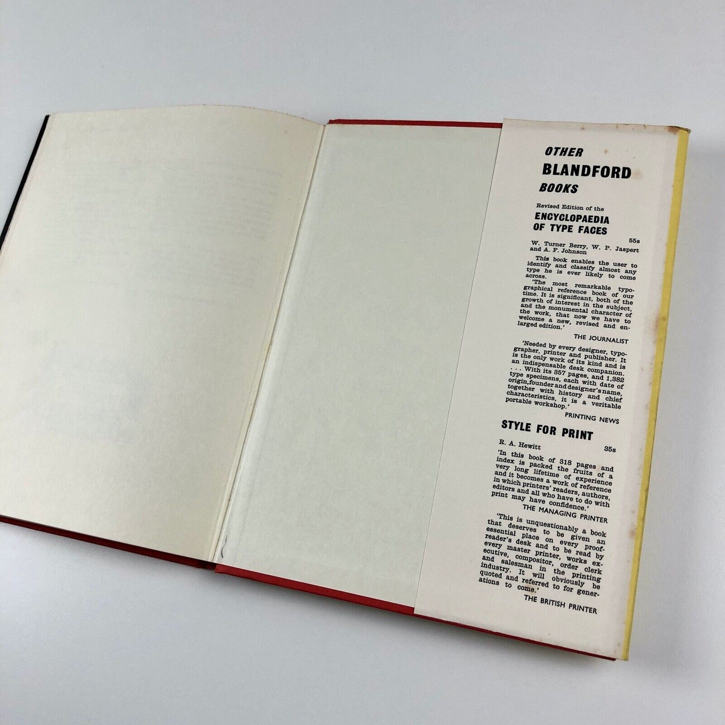 An Approach to Type by John R. Biggs | New revised edition, Blandford, 1961