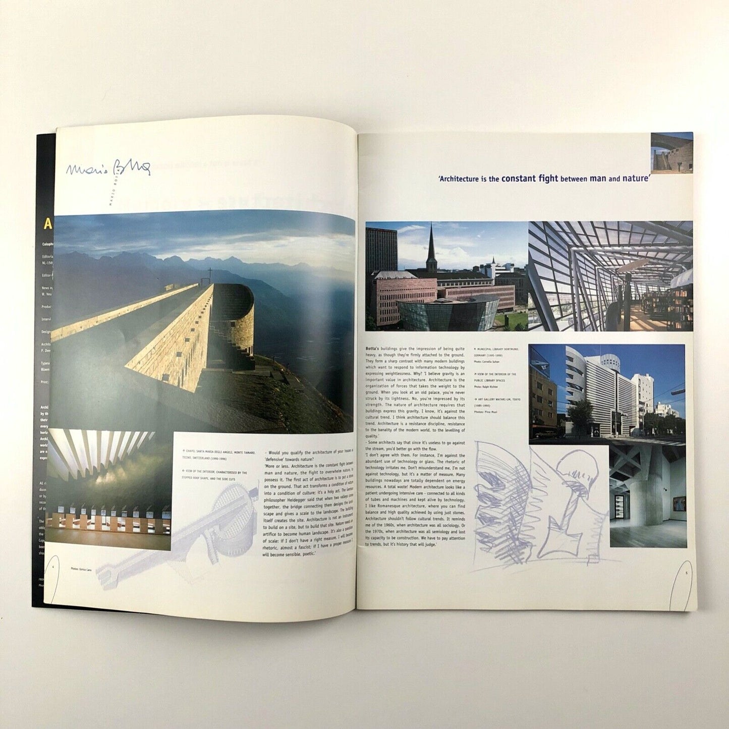 ArchideA journal | Autumn 2002, XXVI interview with Mario Botta