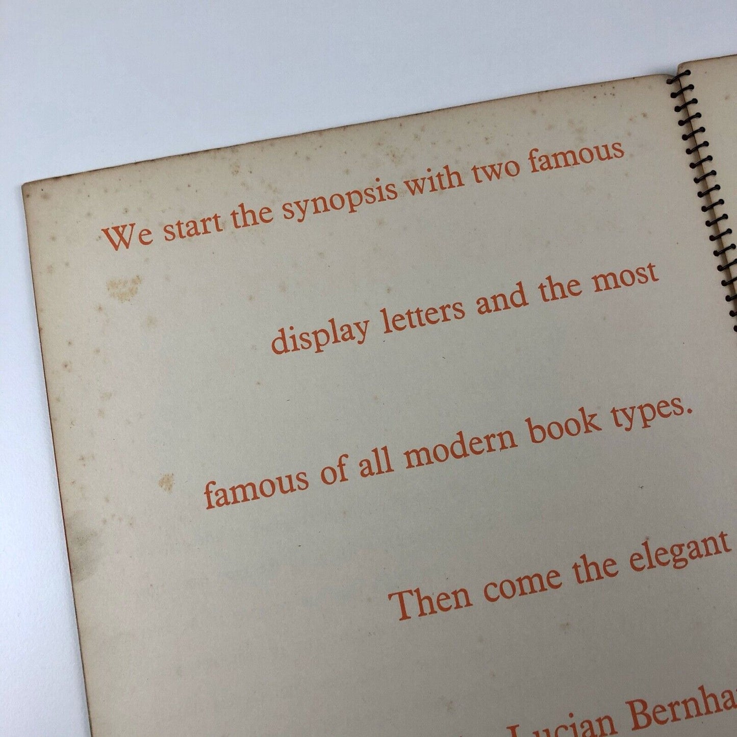 A Synopsis of Type Faces in Use at Laytons | Type specimen book, 1930s?